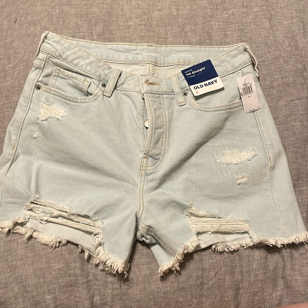 Old Navy High-Rise Denim Shorts (Size 6)